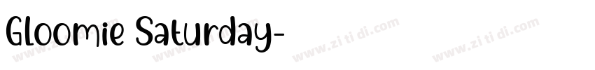 Gloomie Saturday字体转换